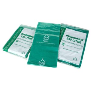 ENV-Range Degradable Enviro Green Garbage Bags Bin Liners