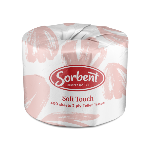 25003 Soft-touch SRT 2ply 400s Image Sorbent® Soft Touch 2ply 400s Toilet Paper x 48 rolls