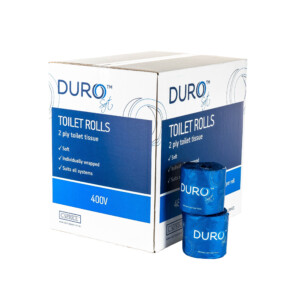 Duro Toilet Paper Roll 400 Sheet Individually Wrapped x 48 rolls Duro Toilet Paper Roll 400 Sheet Individually Wrapped x 48 rolls