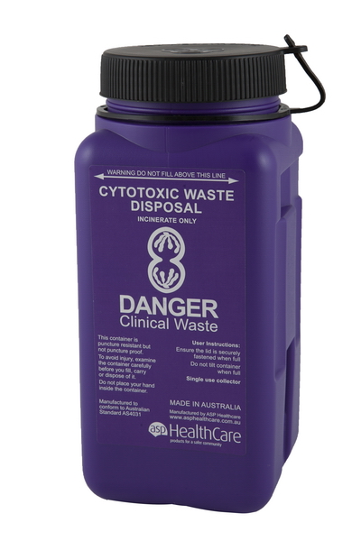 FitTank Cytotoxic Purple Sharps Containers