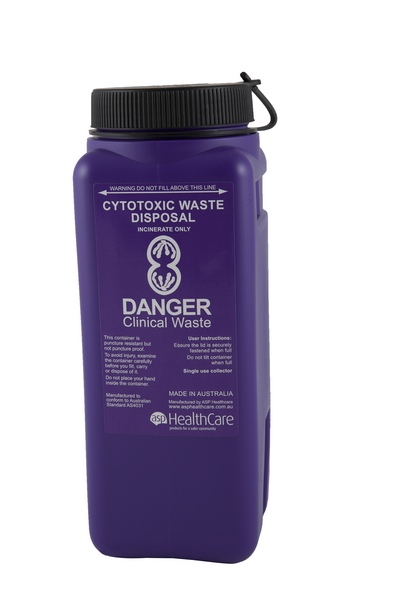 FitTank Cytotoxic Purple Sharps Containers