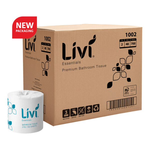LIVI Essentials 2 ply 700 sheet Toilet Tissues