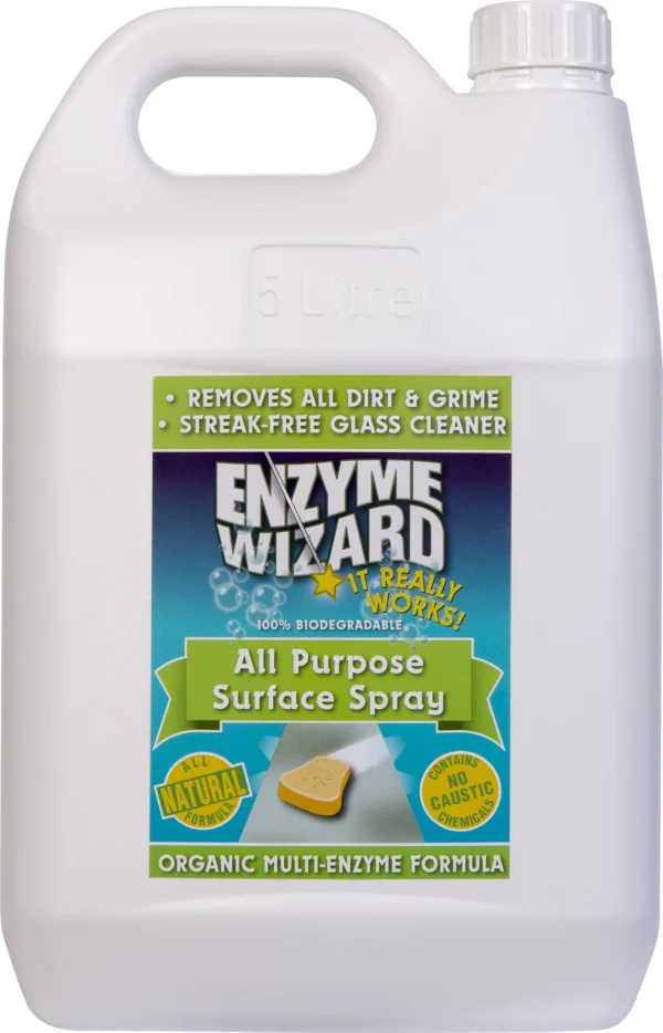 Enzyme Wizard All Purpose Organic Surface Spray 5 Litre Enzyme Wizard All Purpose Organic Surface Spray 5 Litre