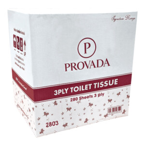Provada 3 ply Embossed Toilet Tissues 280 sheet x 48 rolls per carton