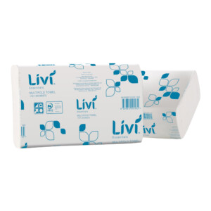 LIVI Essentials 1 Ply Premium Interleaved Hand Towels 200 sheets x 20 units