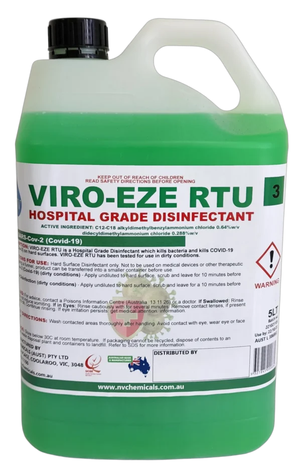 Bulk Blendz Viro-Eze RTU Hospital Grade Disinfectant 5 Litre Bulk Blendz Viro-Eze RTU Hospital Grade Disinfectant 5 Litre