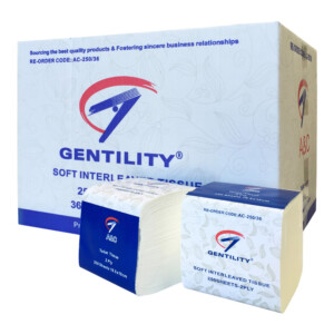 Gentility 2ply Interleaved Toilet Tissues 250 sheets x 36 packs per carton