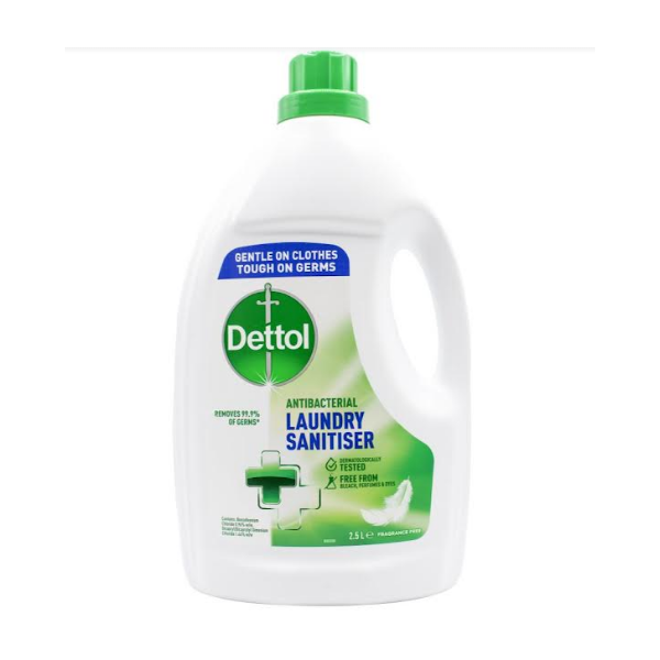 Dettol Antibacterial Laundry Sanitiser Fragrance Free 2.5 Litre