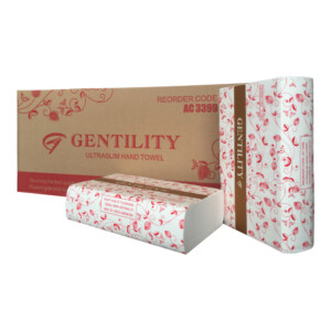 Gentility Ultraslim Paper Hand Towels (150 sheets x 16 packs) 2400 sheets per carton