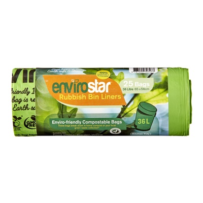 EnviroStar Eco Friendly Compostable Bin Liners in multiple sizes EnviroStar Eco Friendly Compostable Bin Liners in multiple sizes