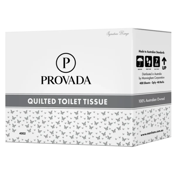 Provada Quilted 400 sheet Toilet Tissues x 48 rolls per carton