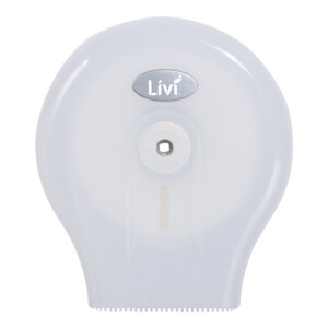 Livi Single Toilet Roll Dispenser – Pearl White
