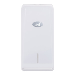 Livi Interleaved Toilet Tissue Dispenser - Pearl White