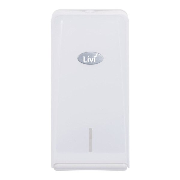 Livi Interleaved Toilet Tissue Dispenser - Pearl White