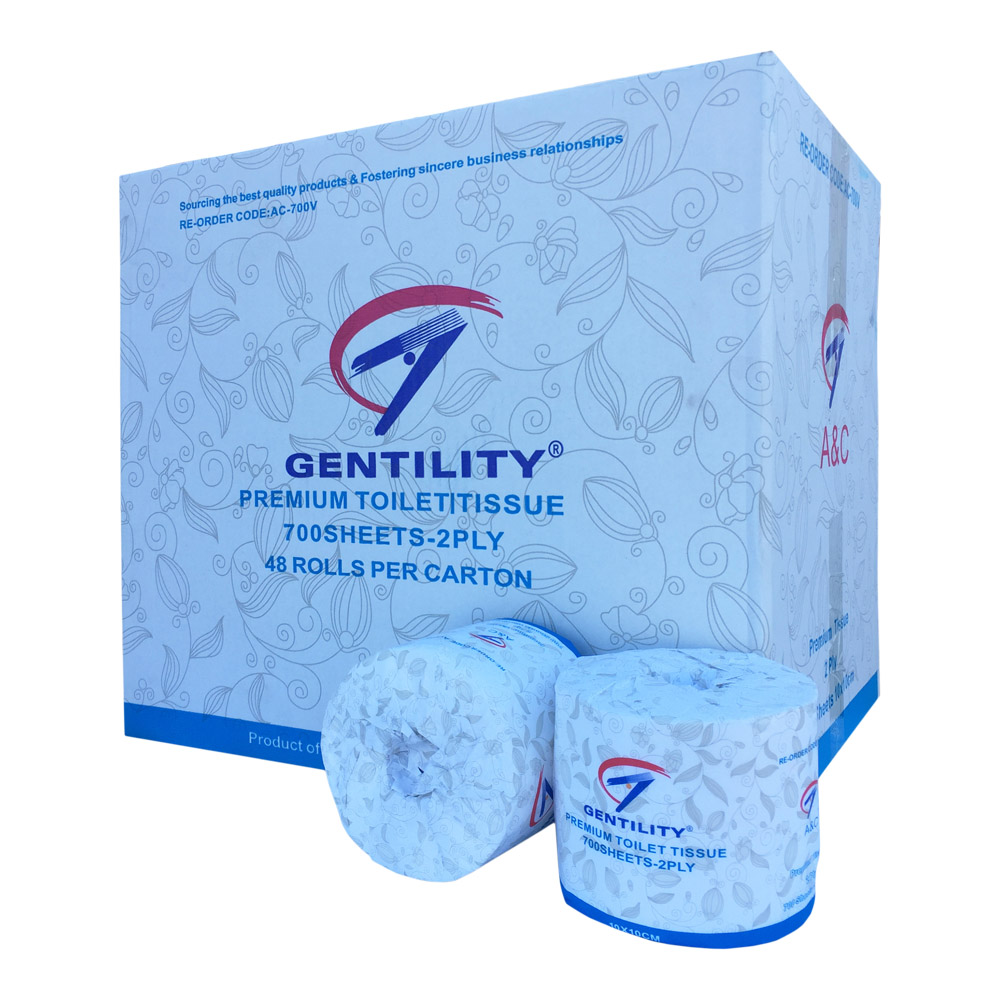 Gentility Premium 2ply 700 sheet Toilet Tissues Gentility Premium 2ply 700 sheet Toilet Tissues
