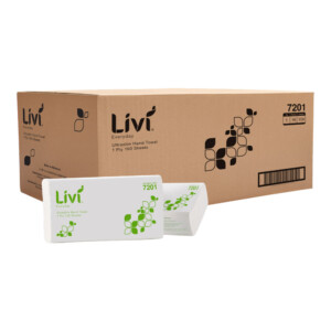 Livi Basics Ultraslim Paper Hand Towels 1 ply 150 sheets