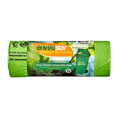 EnviroStar Eco Friendly Compostable Bin Liners in multiple sizes EnviroStar Eco Friendly Compostable Bin Liners in multiple sizes