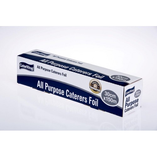 Caterpak Aluminium Foil 150m Roll x 45cm or 30cm