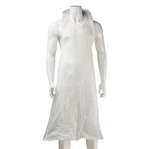 Disposable HDPE/LDPE White Aprons x 500 aprons per carton