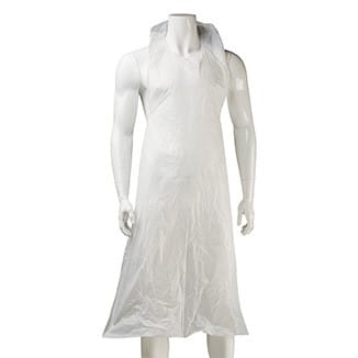Disposable HDPE/LDPE White Aprons x 500 aprons per carton