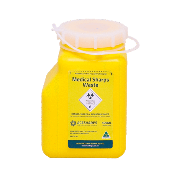 Ace Medical Sharps Waste Yellow Containers Ace Medical Sharps Waste Yellow Containers