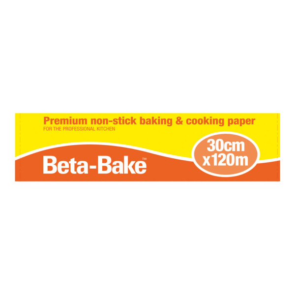 Beta Bake Premium Non Stick Baking and Cooking Paper Roll 30cm x 120m