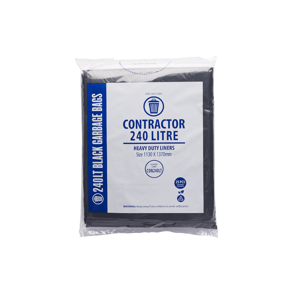 Contractor Garbage Bags Bin Liners from 18 to 240 Litre Contractor Garbage Bags Bin Liners from 18 to 240 Litre