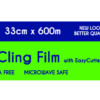 Plastic Food Wrap 600m Roll with Bonus Sliding Cutter