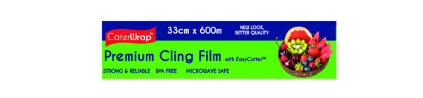Plastic Food Wrap 600m Roll with Bonus Sliding Cutter