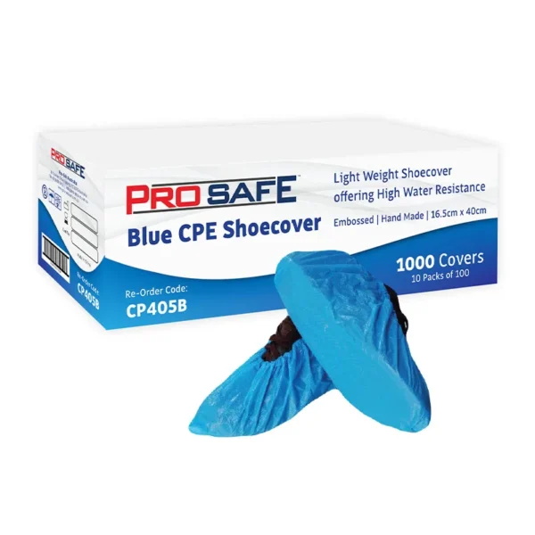 Prosafe Blue CPE Water Resistant Shoe Covers X 1000 Prosafe Blue CPE Water Resistant Shoe Covers X 1000