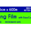 Plastic Food Wrap 600m Roll with Bonus Sliding Cutter