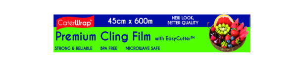 Plastic Food Wrap 600m Roll with Bonus Sliding Cutter