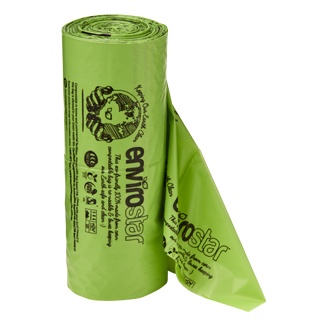 Envirostar Produce Roll Green Printed 16um (250 sheets x 6 rolls)