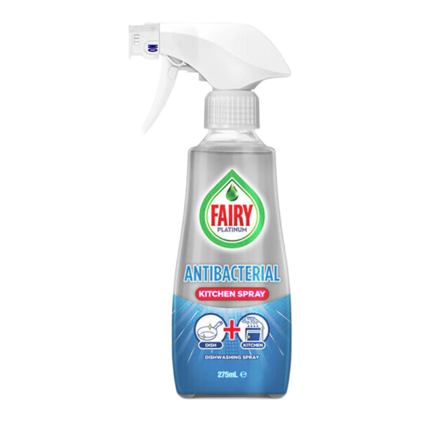 Fairy Anti-Bacterial Easy Dish Kitchen Spray 275mL Fairy Anti-Bacterial Easy Dish Kitchen Spray 275mL