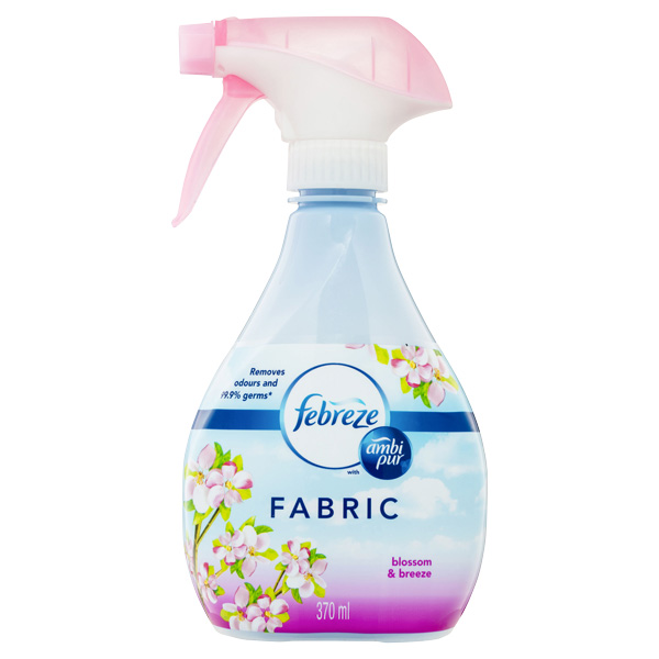 Febreze + Ambi-Pur Fabric Refresher Extra Strength or Blossom Breeze 370mL Febreze + Ambi-Pur Fabric Refresher Extra Strength or Blossom Breeze 370mL