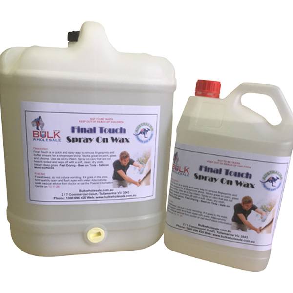 Bulk Blendz Final Touch Spray On Wax for cars