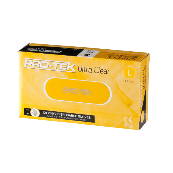 ProTek Natural Disposable Vinyl Gloves (10x100pcs) ProTek Natural Disposable Vinyl Gloves (10x100pcs)