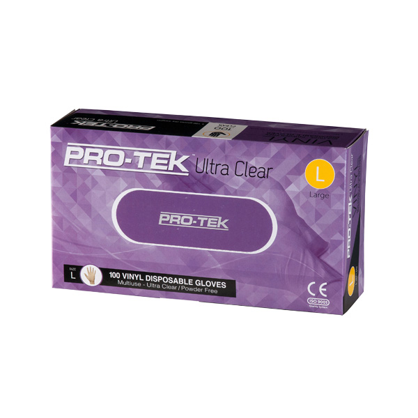 ProTek Natural Disposable Vinyl Gloves (10x100pcs) ProTek Natural Disposable Vinyl Gloves (10x100pcs)