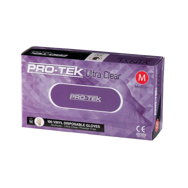 ProTek Natural Disposable Vinyl Gloves (10x100pcs) ProTek Natural Disposable Vinyl Gloves (10x100pcs)