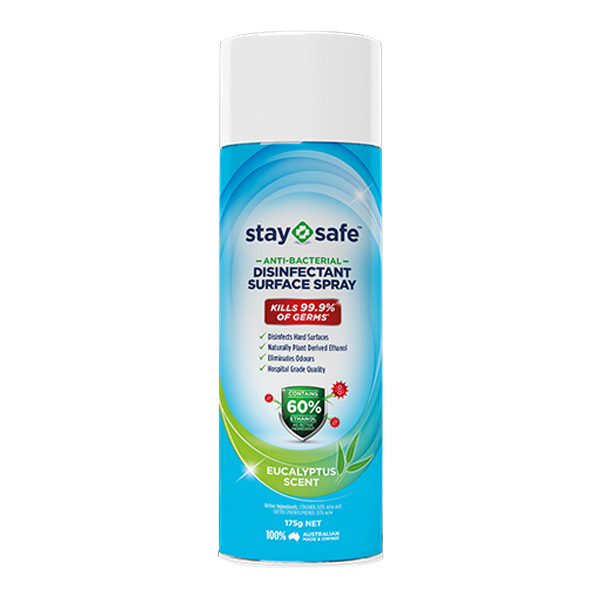 Stay Safe (Australian Made) Sanitiser and Disinfectant Surface Spray Stay Safe (Australian Made) Sanitiser and Disinfectant Surface Spray