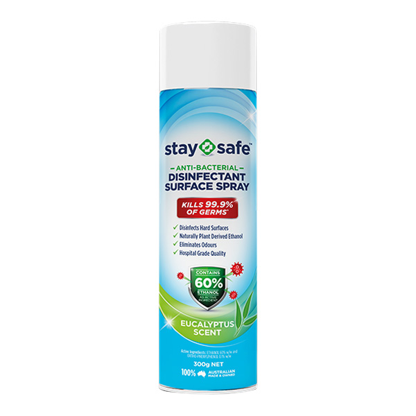 Stay Safe (Australian Made) Sanitiser and Disinfectant Surface Spray Stay Safe (Australian Made) Sanitiser and Disinfectant Surface Spray