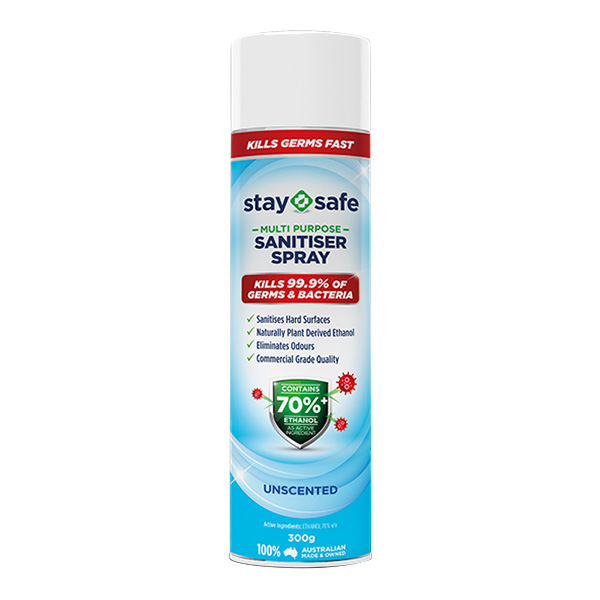 Stay Safe (Australian Made) Sanitiser and Disinfectant Surface Spray Stay Safe (Australian Made) Sanitiser and Disinfectant Surface Spray