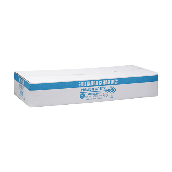 Natural Star Sealed Clear Bin Liners Available from 27L to 240 Litre Natural Star Sealed Clear Bin Liners Available from 27L to 240 Litre