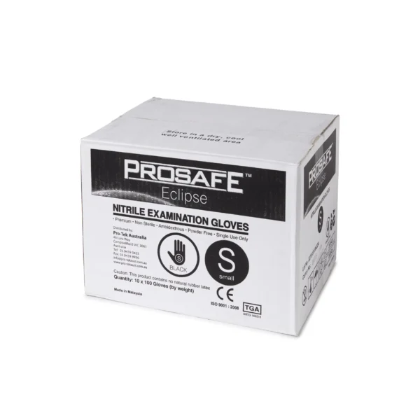 ProSafe Eclipse Black Nitrile Gloves 10 x 100 (1000 per carton) ProSafe Eclipse Black Nitrile Gloves 10 x 100 (1000 per carton)