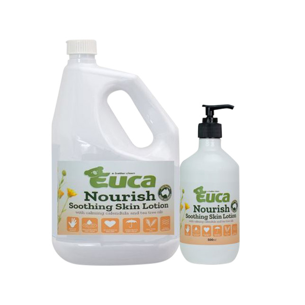 Euca Nourish 100% Pure Soothing Skin Lotion 500mL up to 10 Litres Euca Nourish 100% Pure Soothing Skin Lotion 500mL up to 10 Litres