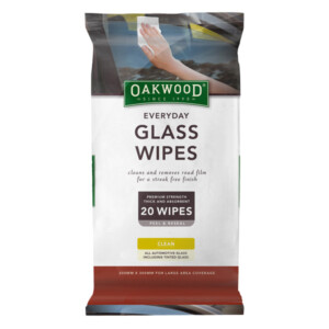 Oakwood Everyday Glass Wipes (20 wipes per pack)