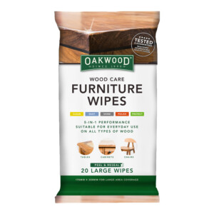 Oakwood Furniture Wipes (20 Large Wipes) 170 x 300mm