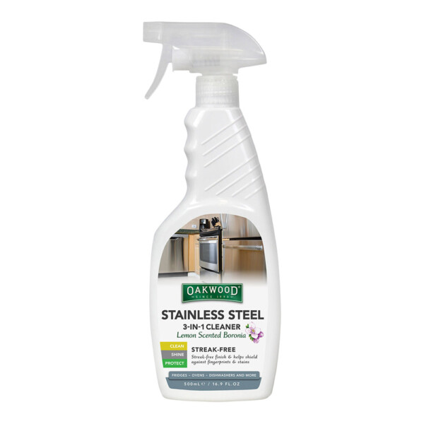 Oakwood Stainless Steel Cleaner 3-in-1 (500mL) Oakwood Stainless Steel Cleaner 3-in-1 (500mL)