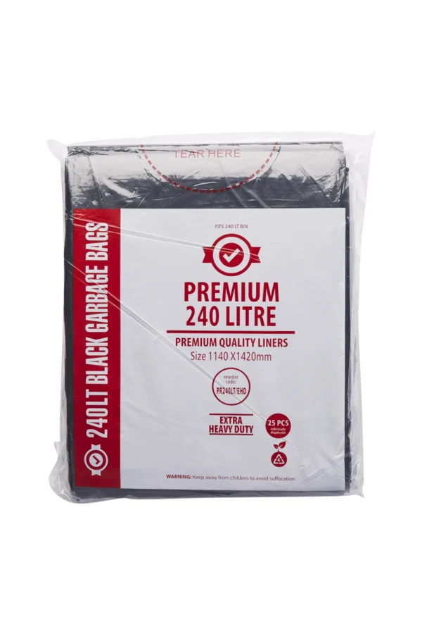 Premium EXTRA HEAVY DUTY Garbage Bags/Bin Liners