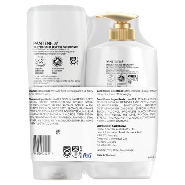 Pantene Pro-V Daily Moisture Renewal Shampoo & Conditioner Value Pack Pantene Pro-V Daily Moisture Renewal Shampoo & Conditioner Value Pack